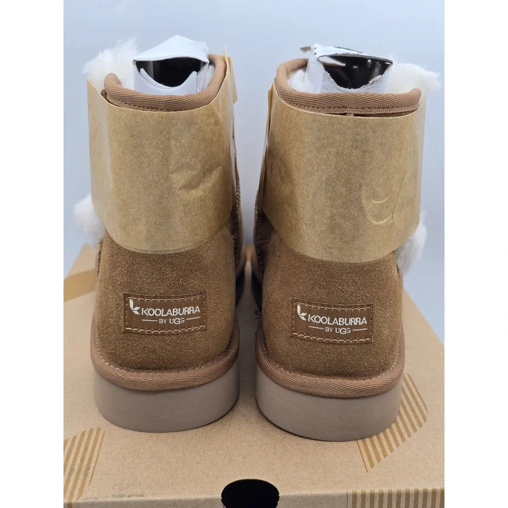 Koolaburra by UGG Women's Victoria Mini Fashion Boot Size 10 - Chesnut‎ NEW